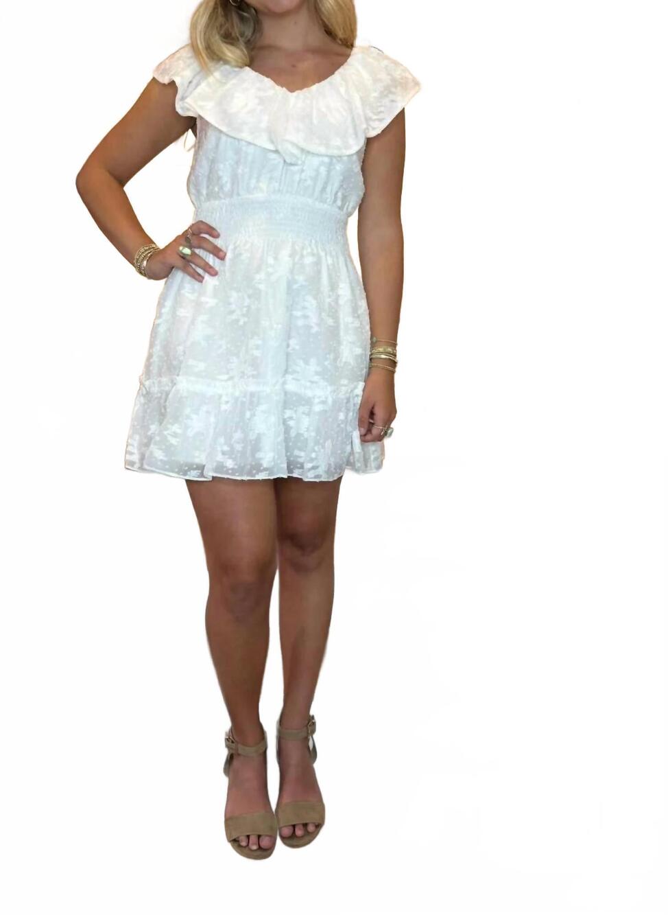 NEW DAY + MOON chloe dress in white